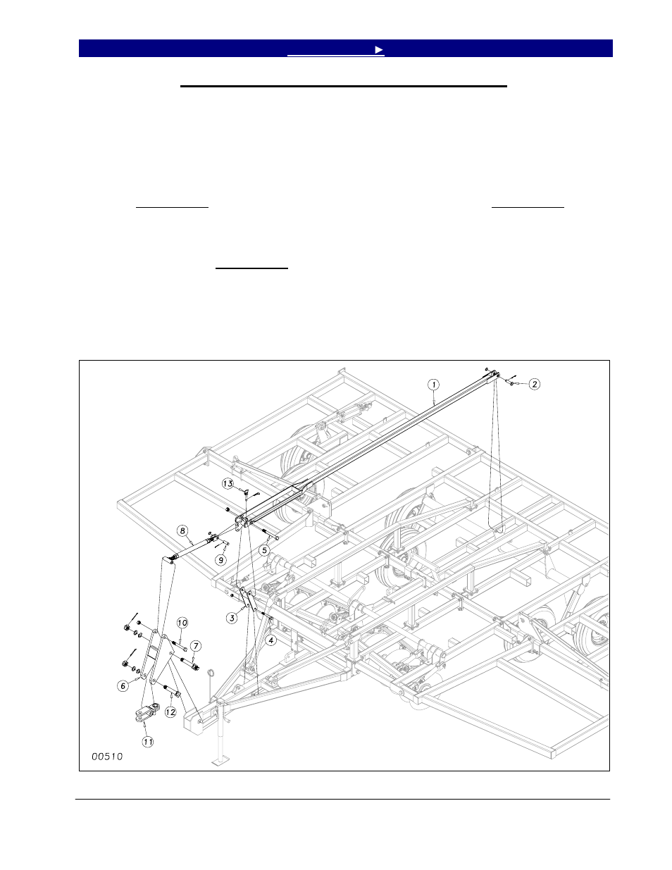 Hitch tongue, side plate and level bar assembly | Great Plains 6324DV Operator Manual User Manual | Page 21 / 49