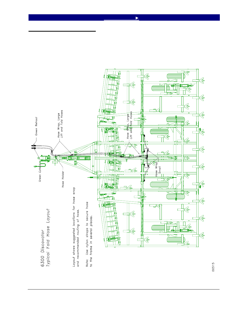 Typical fold hose layout, 25 typical fold hose layout | Great Plains 6324DV Operator Manual User Manual | Page 27 / 49