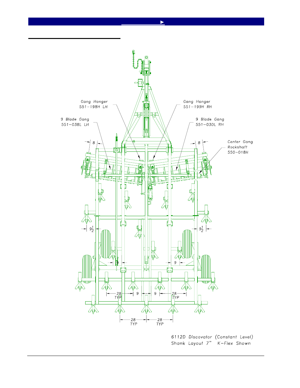 6112d machine layout, disc | Great Plains 6324DV Operator Manual User Manual | Page 30 / 49