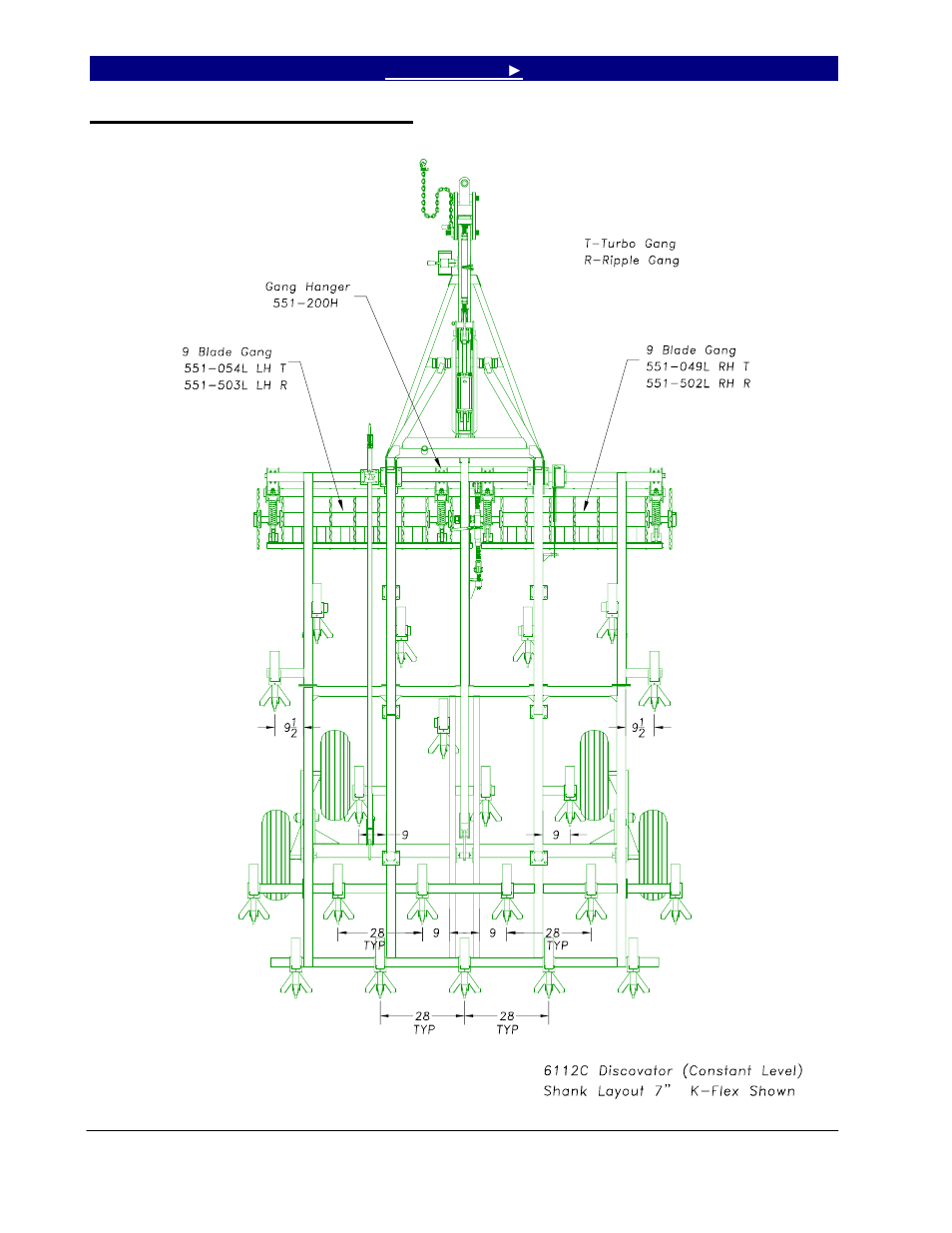 6112c machine layout, coulter | Great Plains 6324DV Operator Manual User Manual | Page 36 / 49