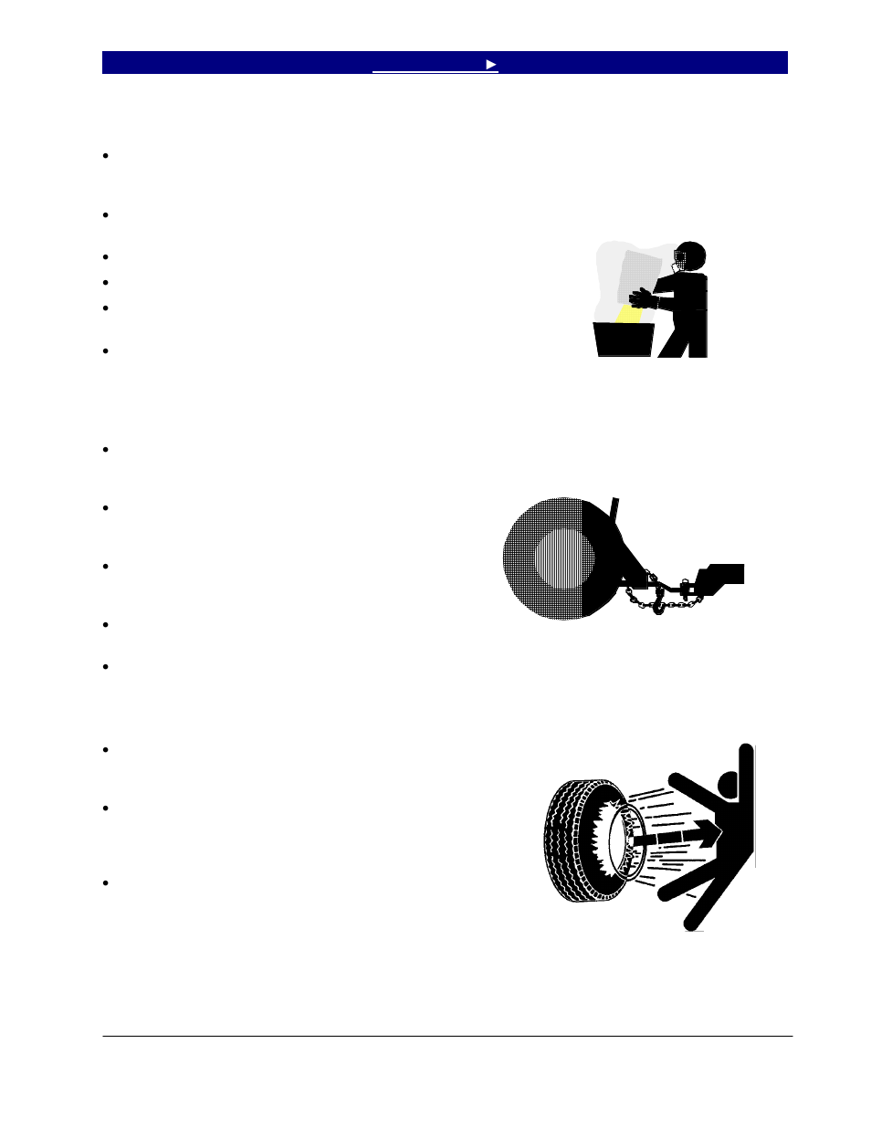 Important safety information, Handle chemicals properly, Use a safety chain | Tire safety | Great Plains 6324DV Operator Manual User Manual | Page 7 / 49