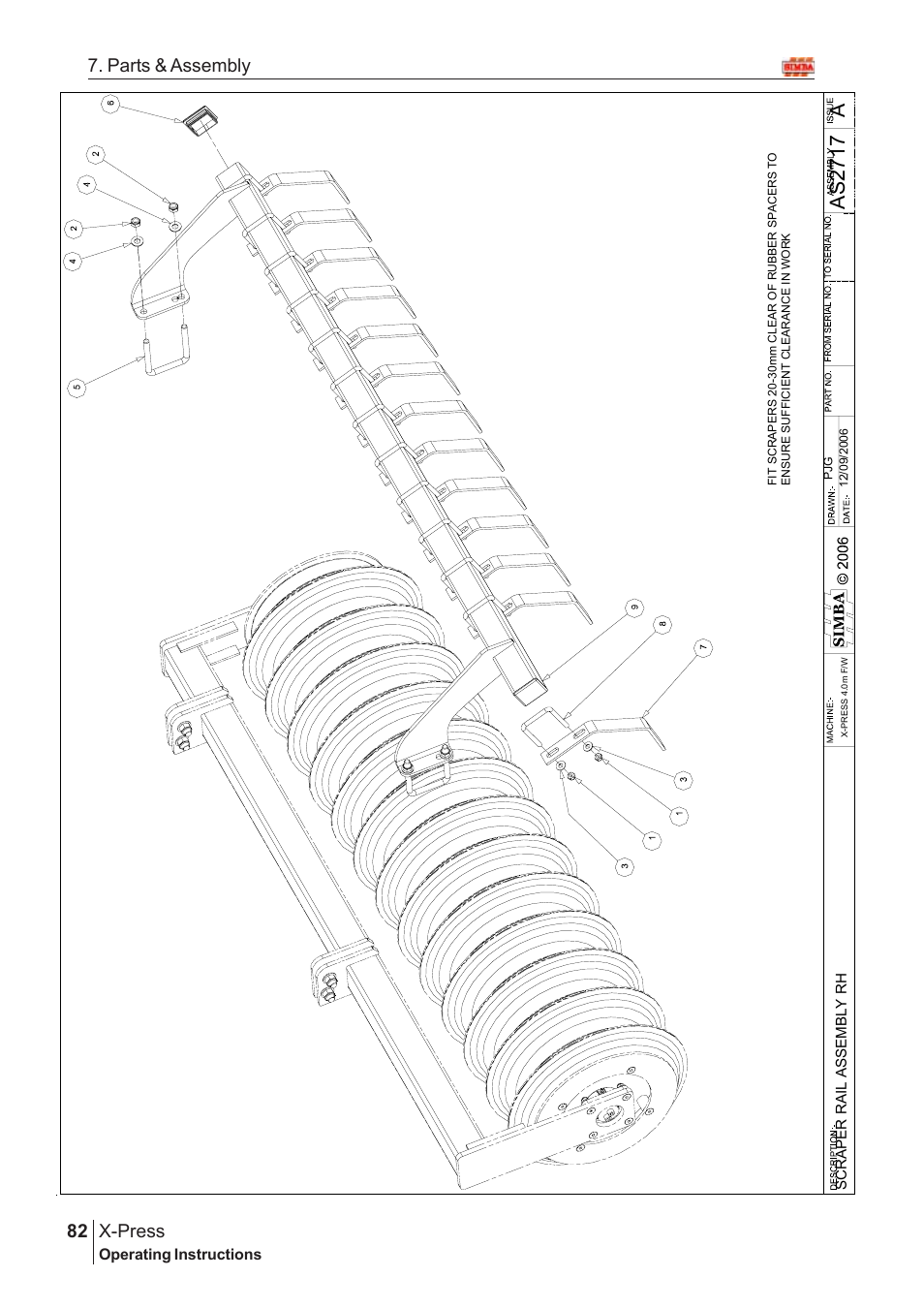 As 27 17, X-press, 82 7. parts & assembly | Great Plains SN12759 Assembly Instructions User Manual | Page 48 / 58