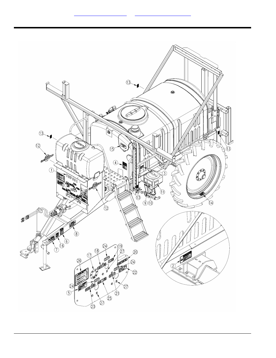 Decals, Trailer decals, Table of contents part number index trailer decals | Great Plains TSF660 Parts Manual User Manual | Page 128 / 154
