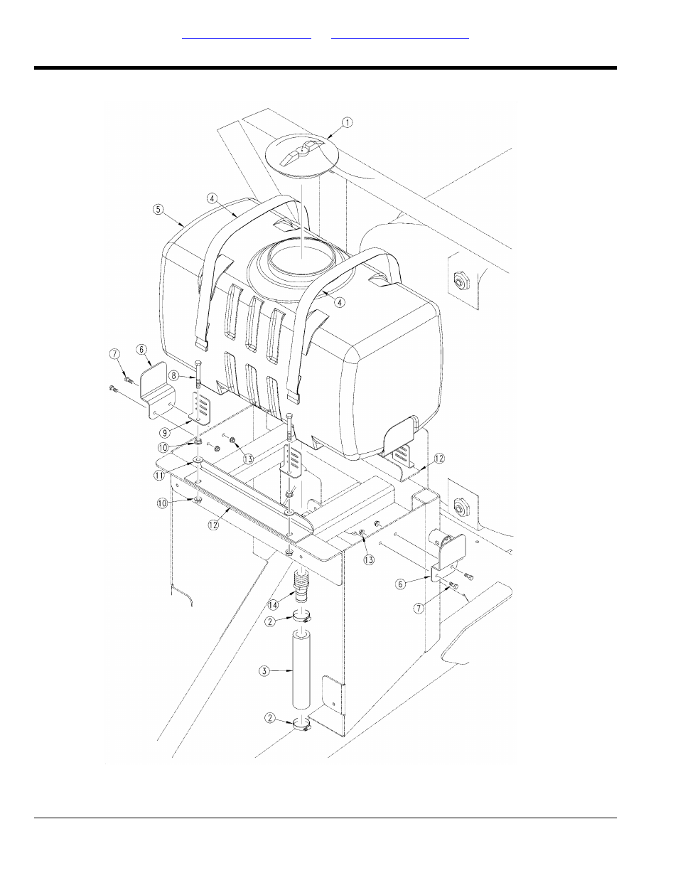 Rinse & flush tank, Flush tank & mounting assembly | Great Plains TSF660 Parts Manual User Manual | Page 132 / 154