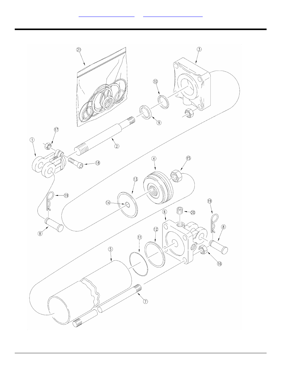 Wing lift cylinder 2.5 x 11 x 1.25 (810-591c) | Great Plains TSF660 Parts Manual User Manual | Page 66 / 154