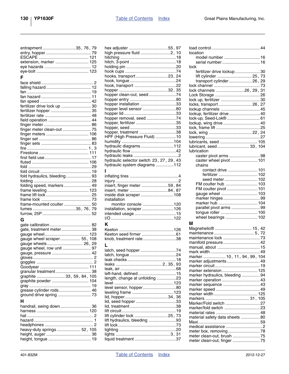 Great Plains YP1630F-1670 Operator Manual User Manual | Page 134 / 138
