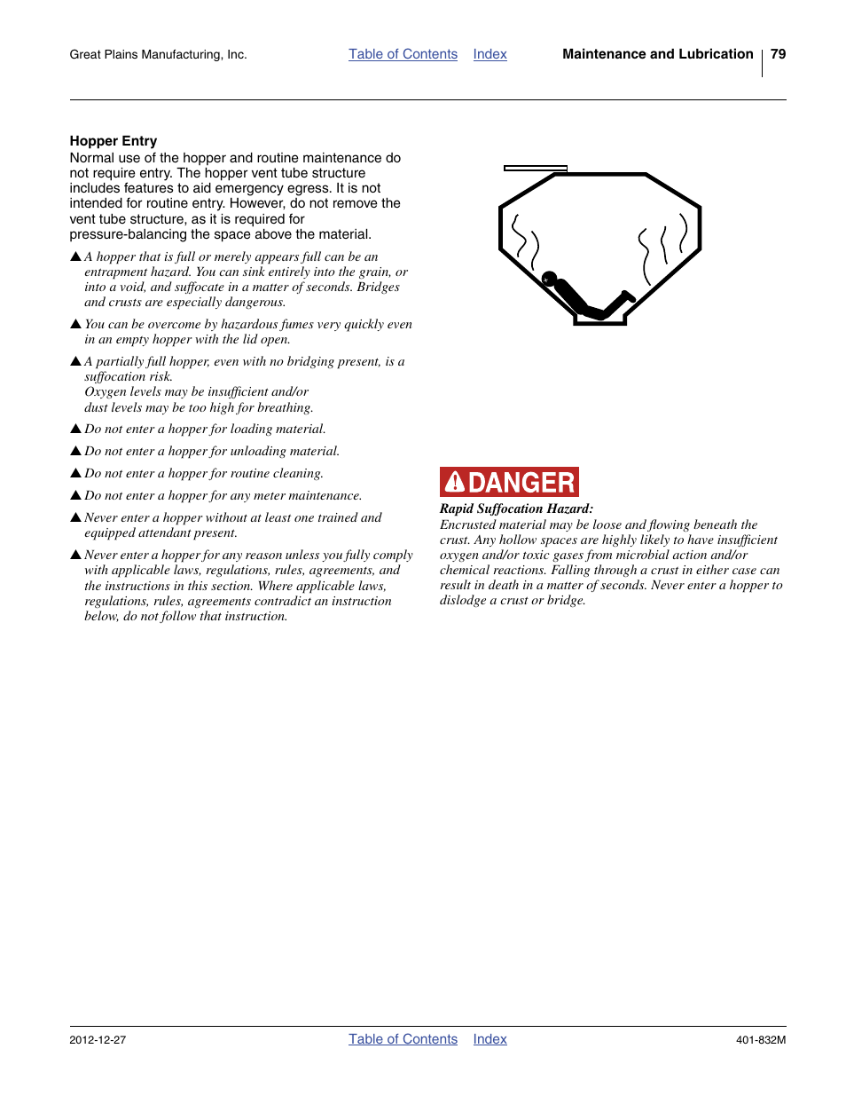 Hopper entry | Great Plains YP1630F-1670 Operator Manual User Manual | Page 83 / 138
