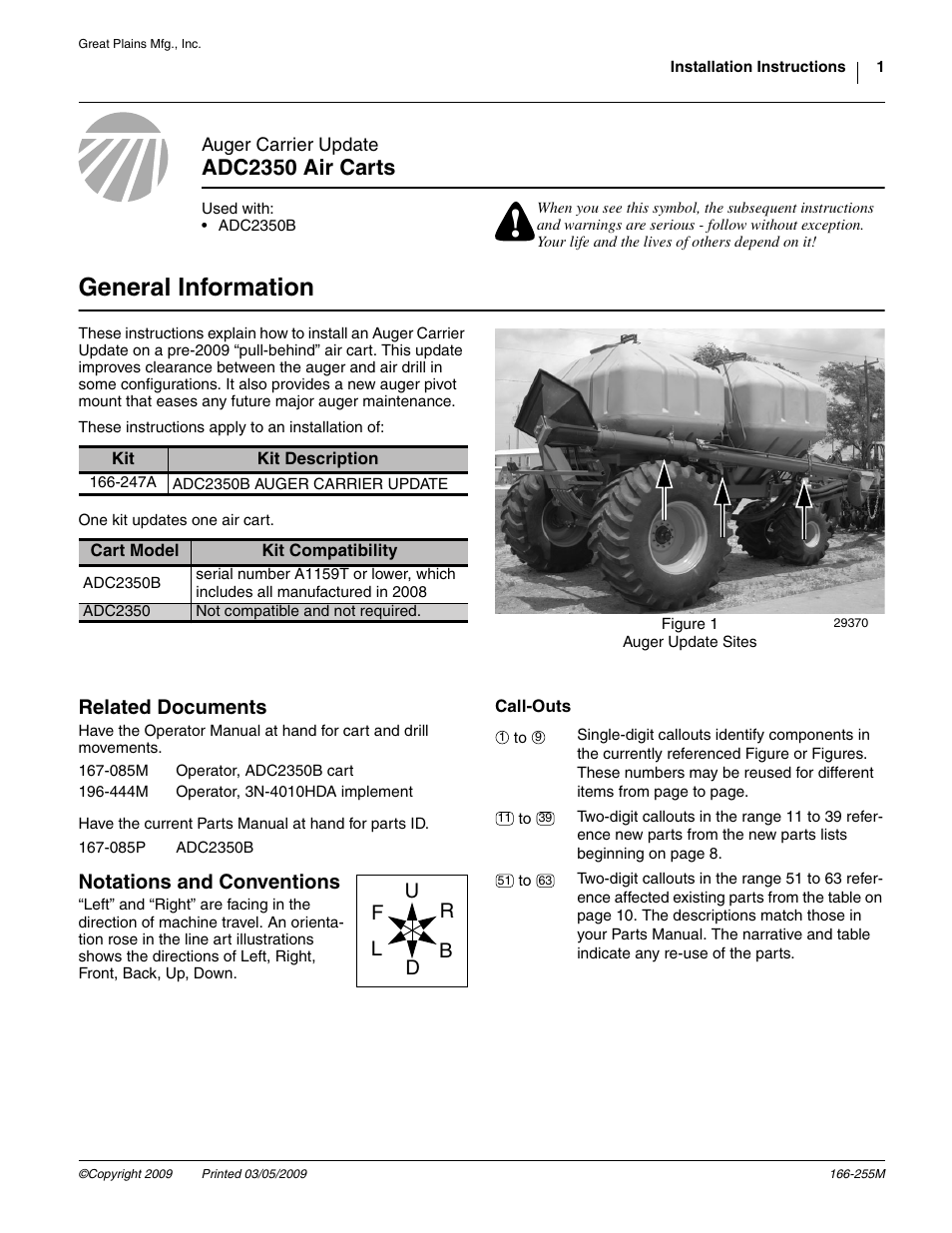 Great Plains ADC2350B Assembly Instructions User Manual | 12 pages