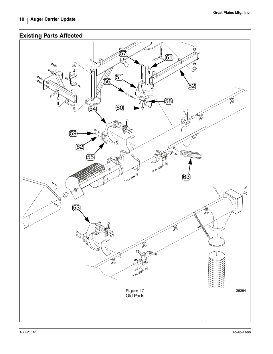 Existing parts affected | Great Plains ADC2350B Assembly Instructions User Manual | Page 10 / 12