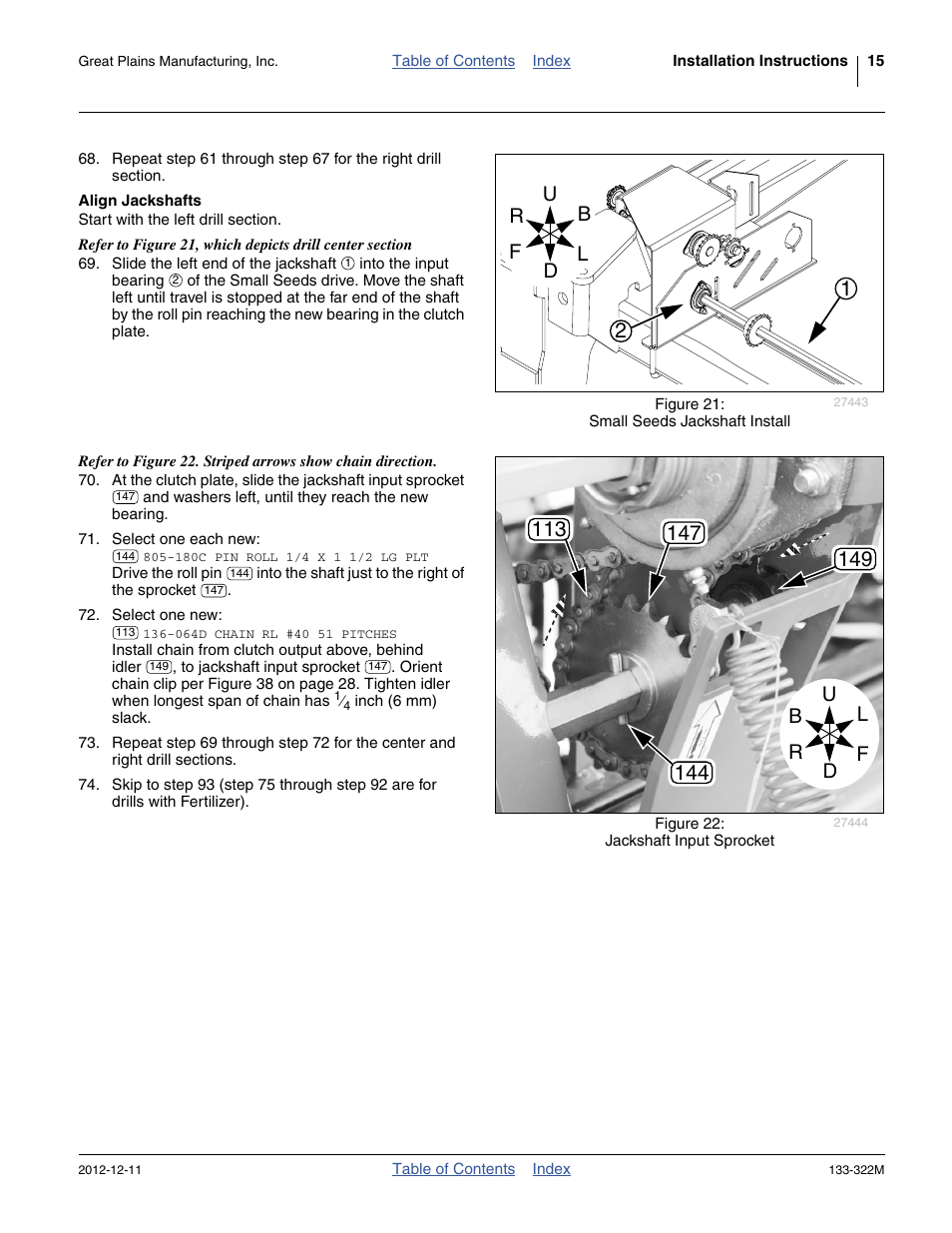 Align jackshafts, Step 71 | Great Plains 3S-4000HD Assembly Instructions User Manual | Page 19 / 44