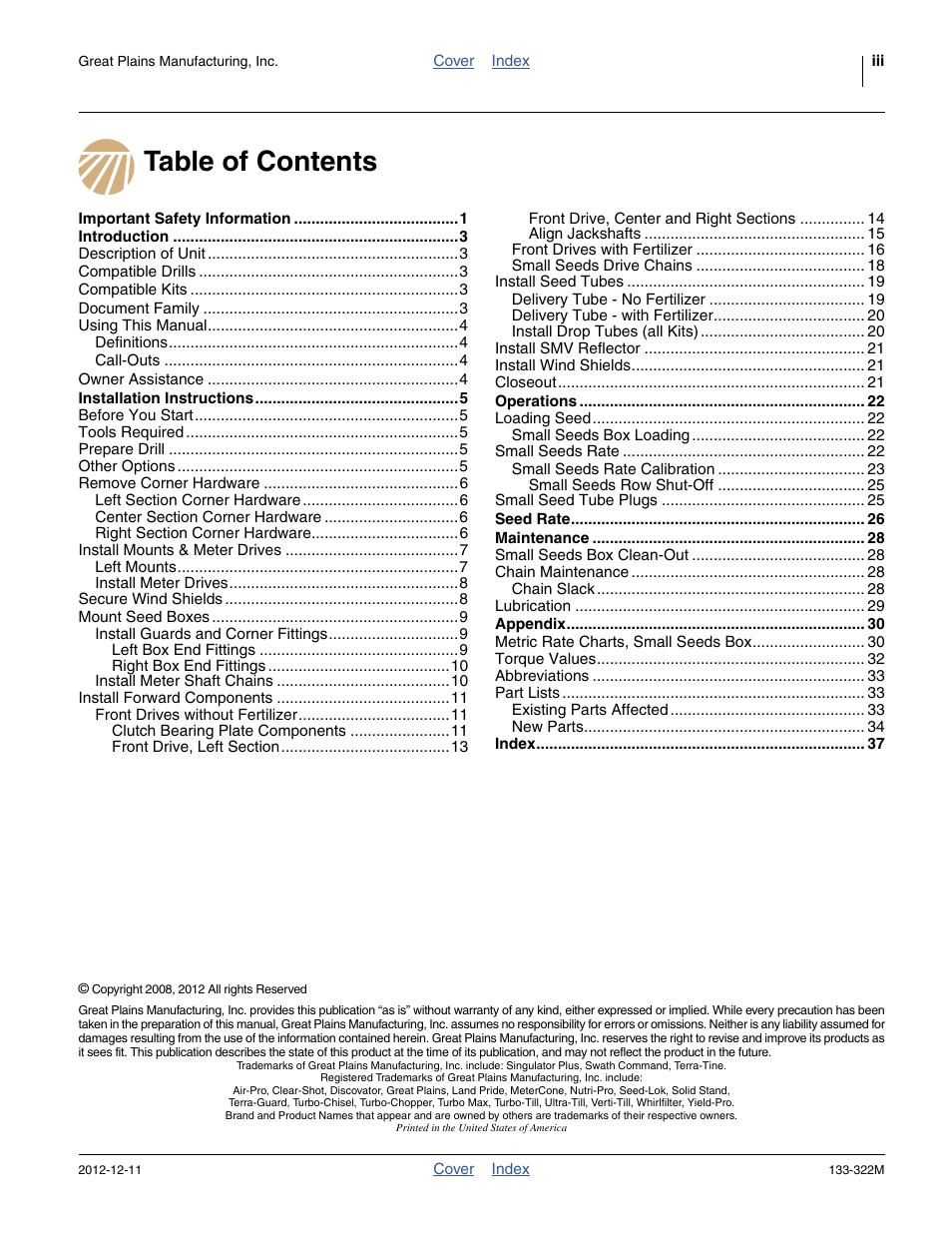 Great Plains 3S-4000HD Assembly Instructions User Manual | Page 3 / 44