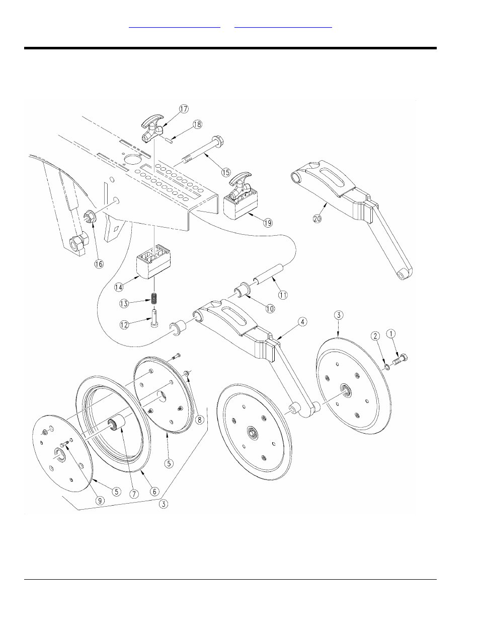 3p605 & 3p606 press wheel, 1 1/4" x 13 1/2" double press wheel | Great Plains 606NT Parts Manual User Manual | Page 160 / 178