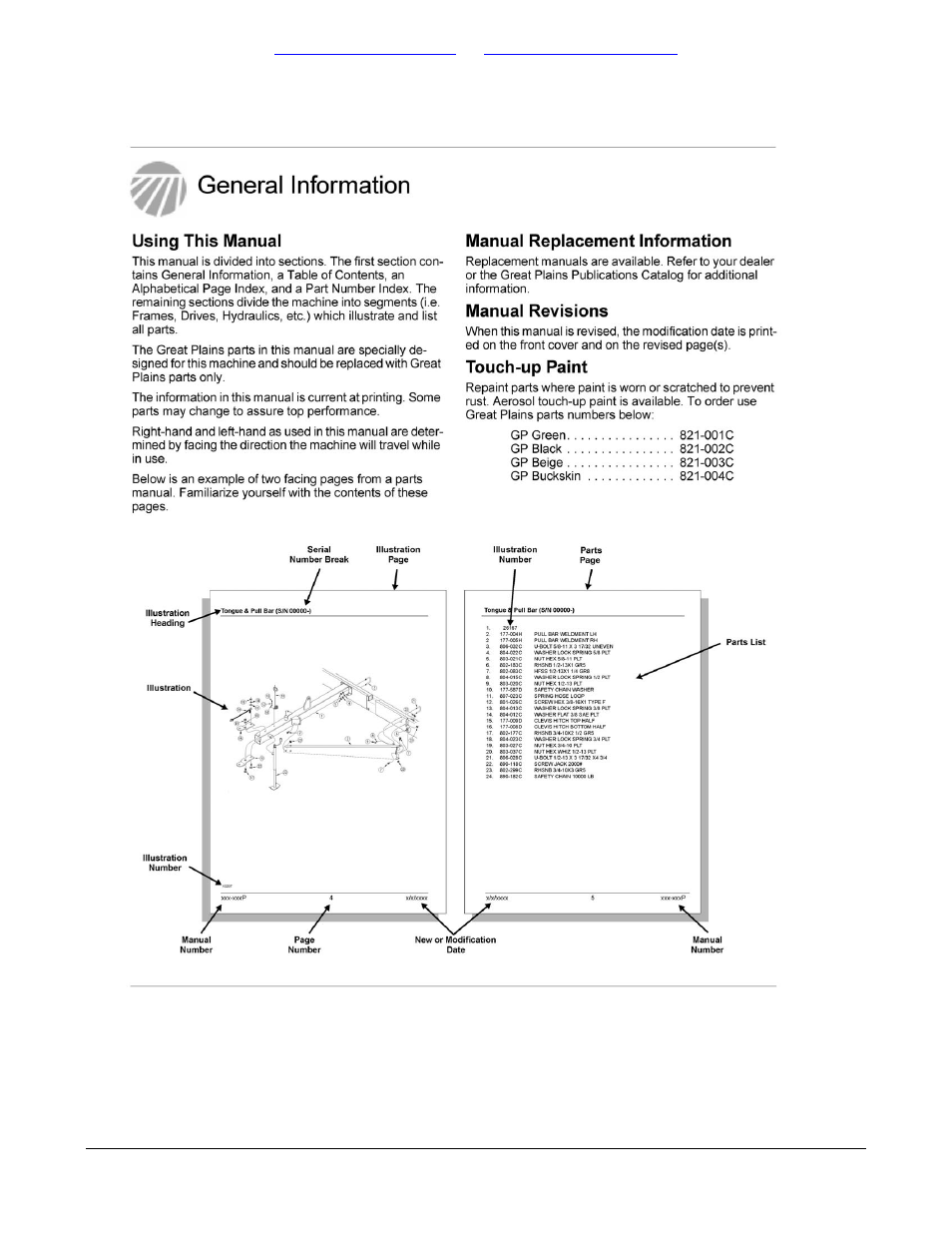 Section 1: introduction, Table of contents part number index | Great Plains 606NT Parts Manual User Manual | Page 5 / 178