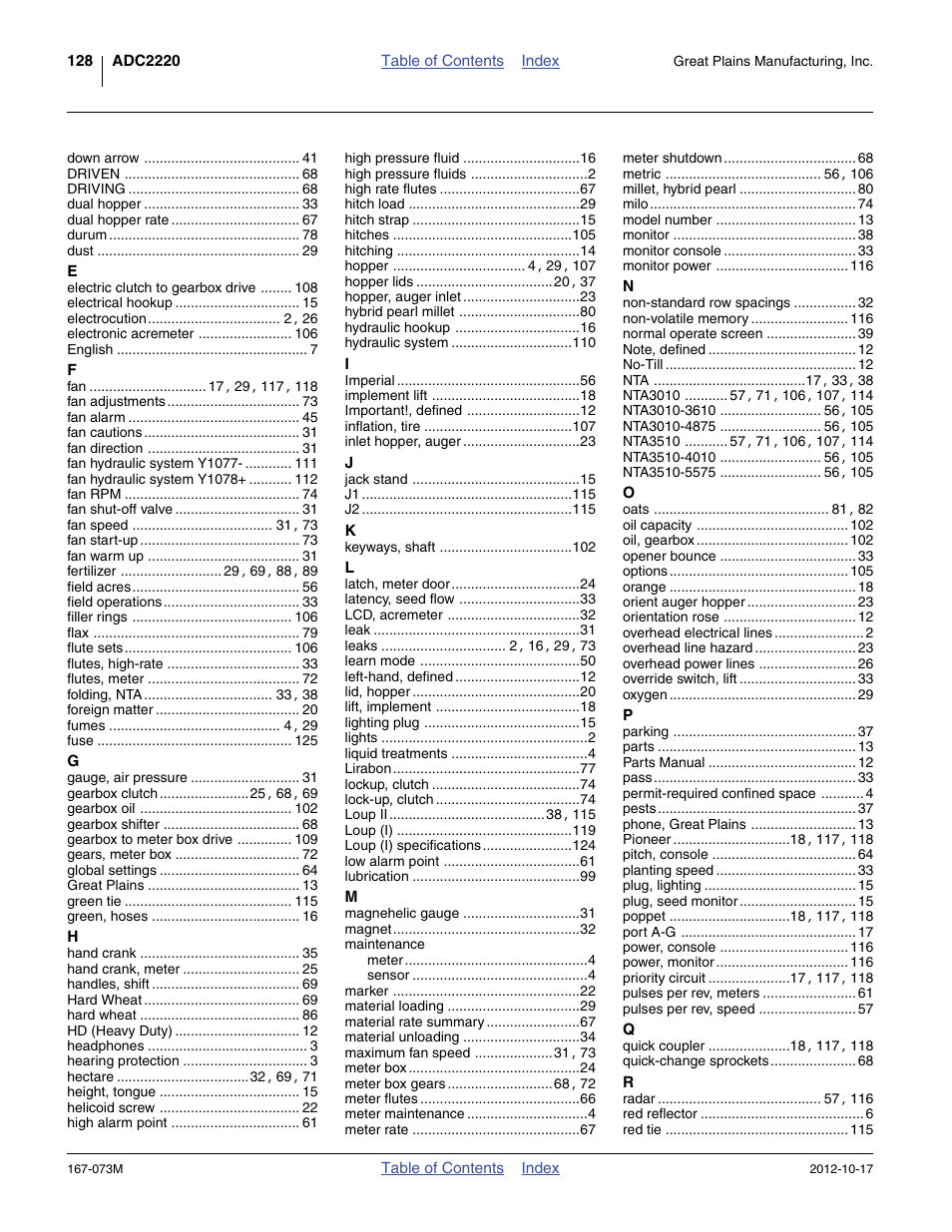 Great Plains ADC2220 Operator Manual User Manual | Page 132 / 136