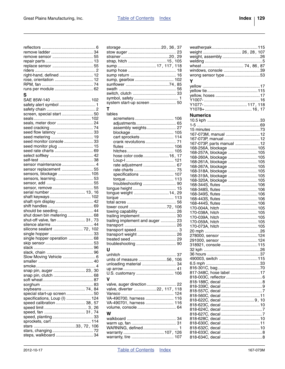 Great Plains ADC2220 Operator Manual User Manual | Page 133 / 136