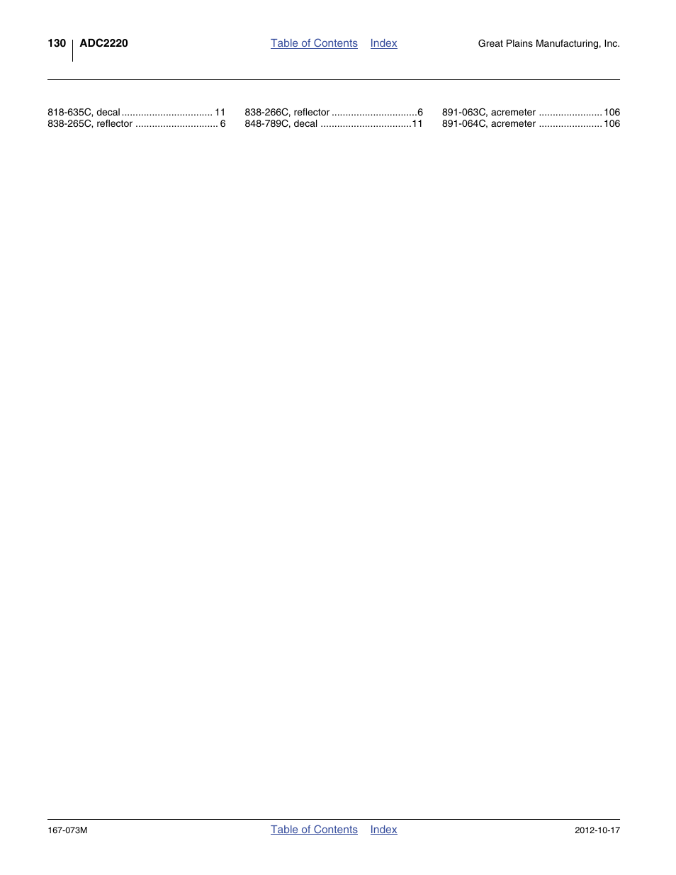 Great Plains ADC2220 Operator Manual User Manual | Page 134 / 136