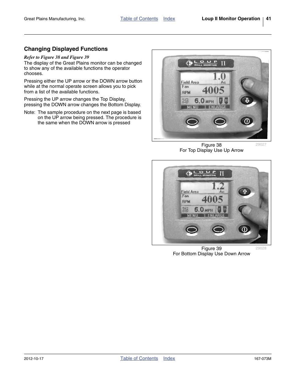 Changing displayed functions | Great Plains ADC2220 Operator Manual User Manual | Page 45 / 136