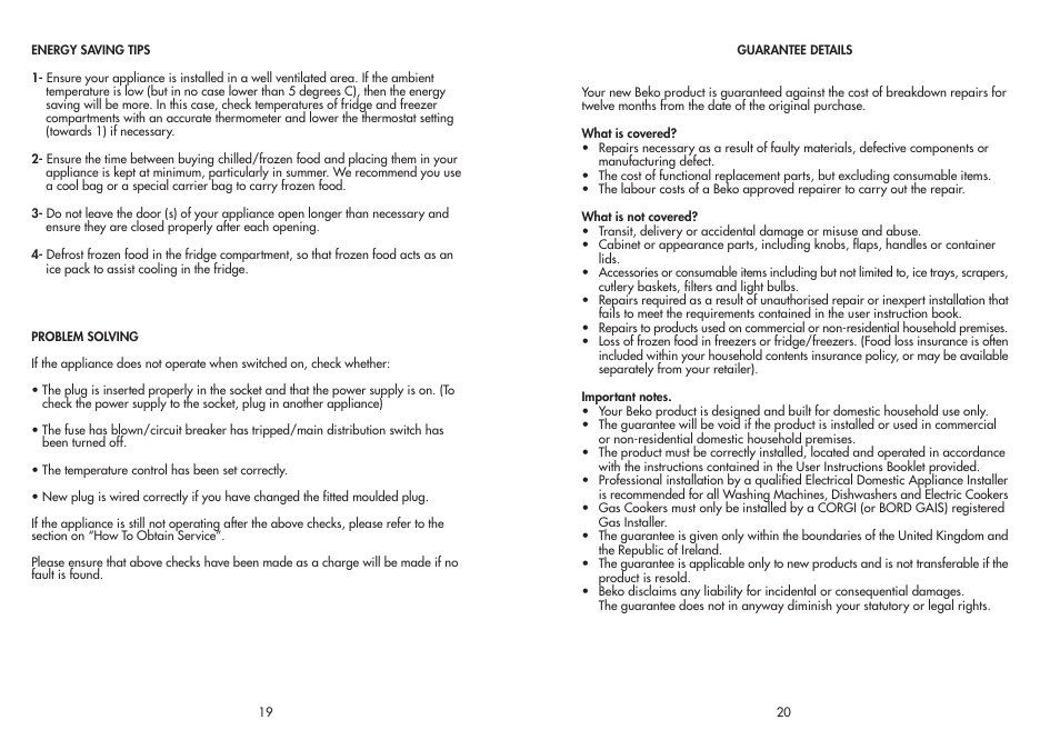 Beko CDA 659 F User Manual | Page 11 / 12