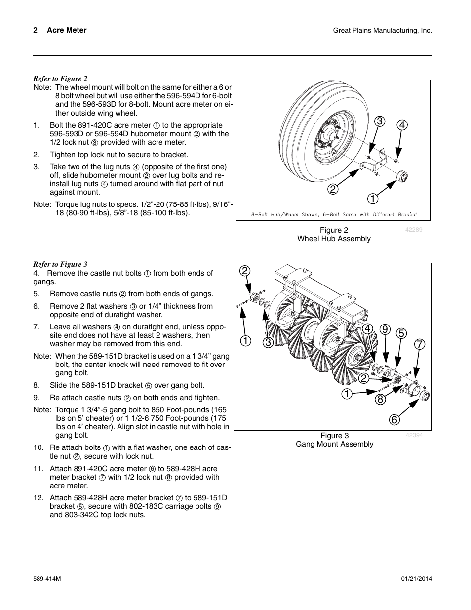 Great Plains Universal Acre Meter User Manual | Page 2 / 12