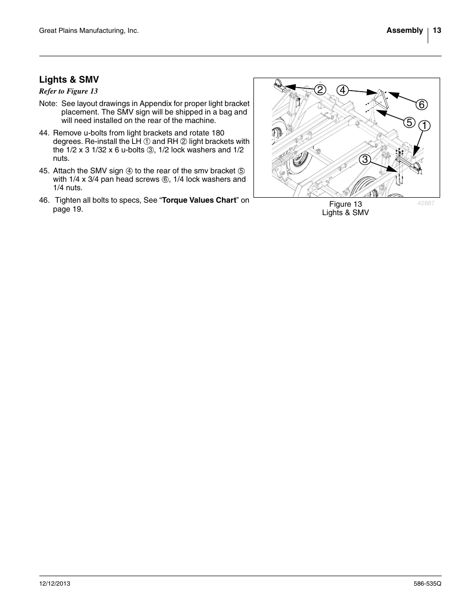 Lights & smv | Great Plains 1500TM Predelivery Manual User Manual | Page 17 / 38