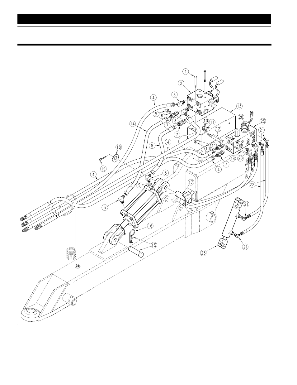 Coulter depth control hydraulics | Great Plains CP1000  Assembly Instructions User Manual | Page 22 / 40