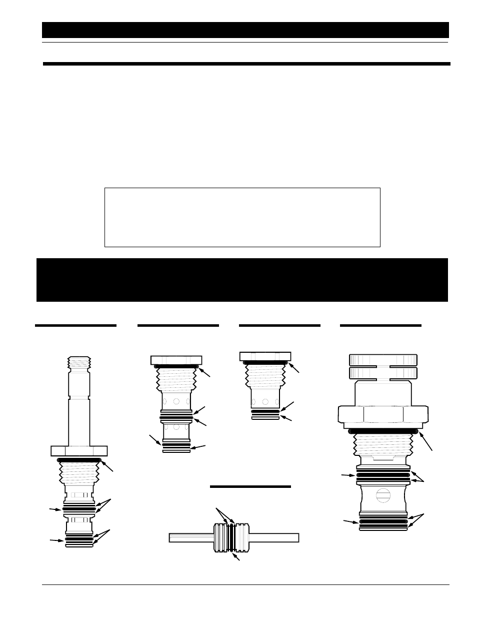 Piston valve, 3w2p valve, Shuttle valve | Check valve, Pcr valve, Seal kits for coulter depth control valves | Great Plains CP1000  Assembly Instructions User Manual | Page 35 / 40