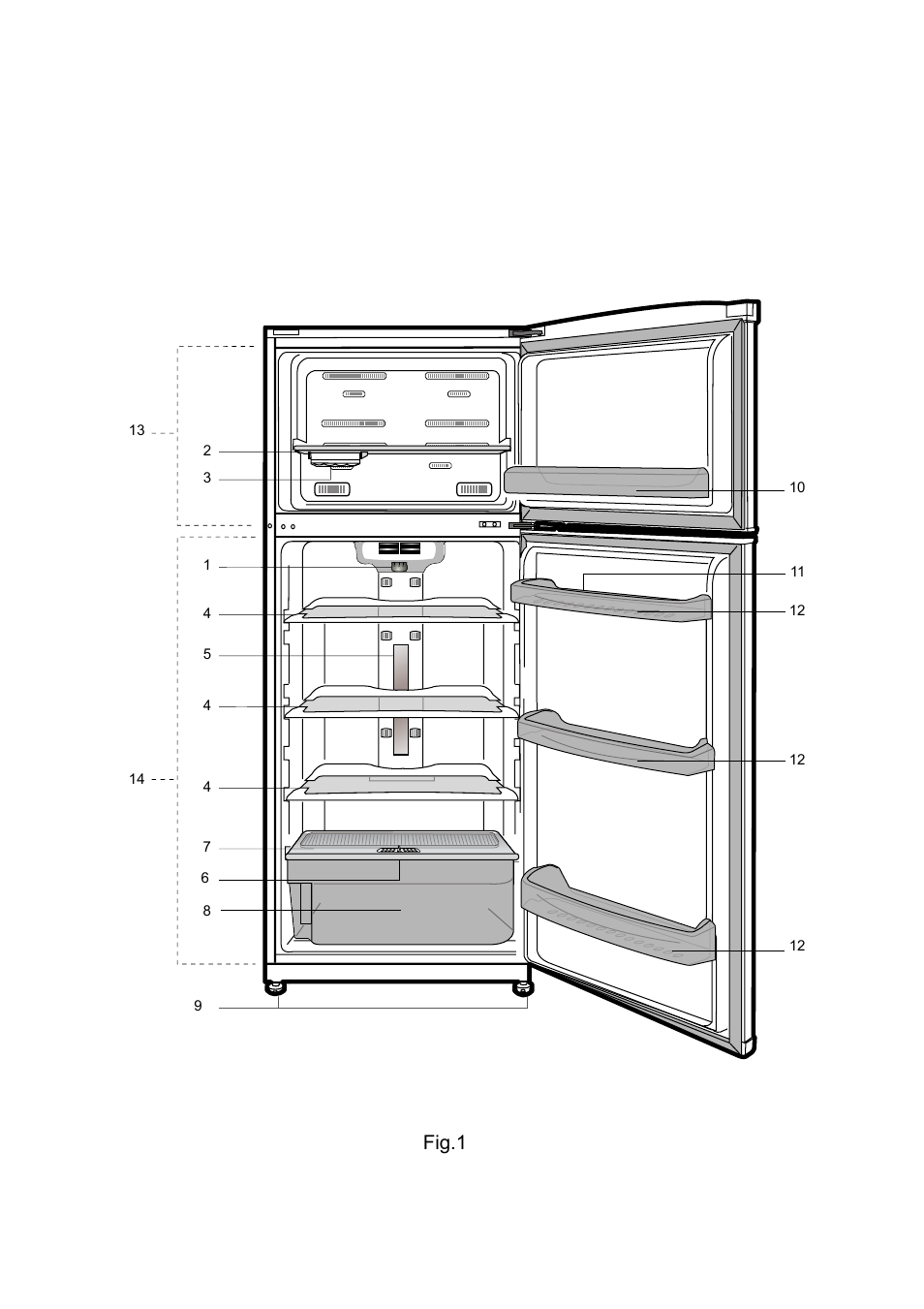 Fig.1 | Beko D-9330 NM User Manual | Page 3 / 12