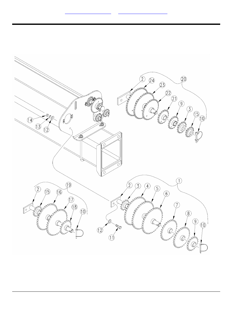 Sprocket storage | Great Plains YP625PD Parts Manual User Manual | Page 14 / 106