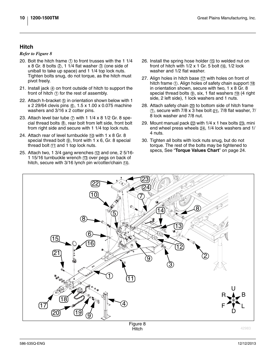 Hitch | Great Plains 1500TM Assembly Manual User Manual | Page 14 / 42