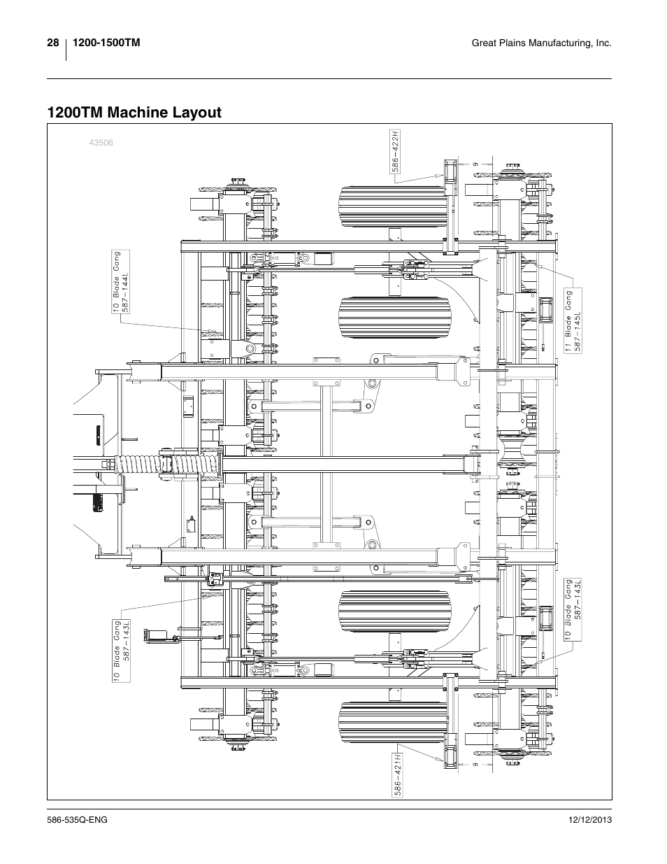 1200tm machine layout | Great Plains 1500TM Assembly Manual User Manual | Page 32 / 42