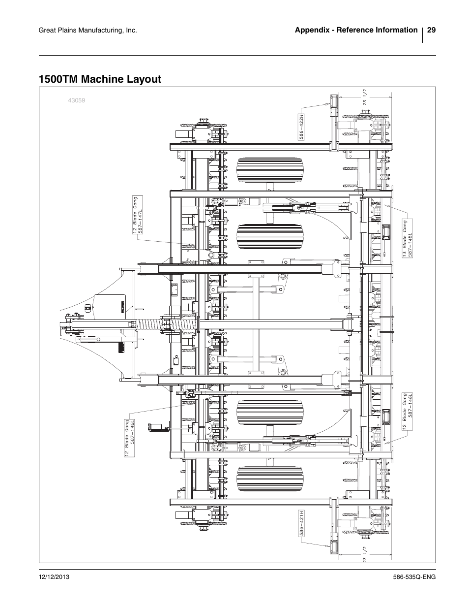 1500tm machine layout | Great Plains 1500TM Assembly Manual User Manual | Page 33 / 42