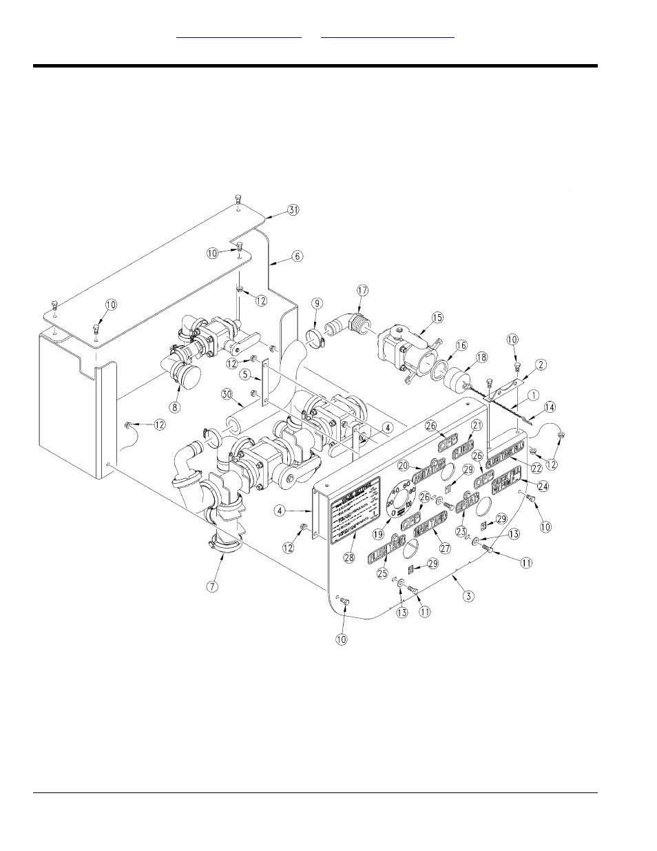 Control panel assembly | Great Plains TSF1260 Parts Manual User Manual | Page 116 / 216