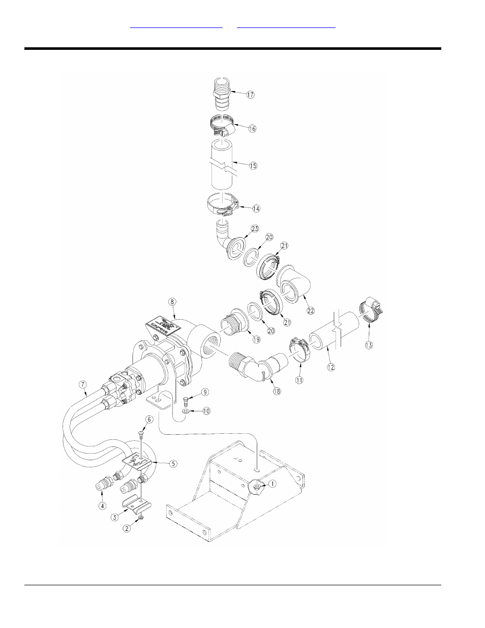 High volume hydraulic pump assembly (s/n a1031f, A1000g-) | Great Plains TSF1260 Parts Manual User Manual | Page 140 / 216