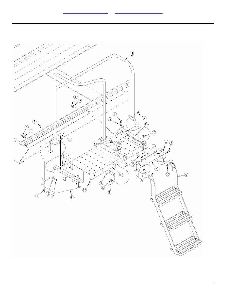 Left hand walkboard assembly (1250 gallon) | Great Plains TSF1260 Parts Manual User Manual | Page 16 / 216