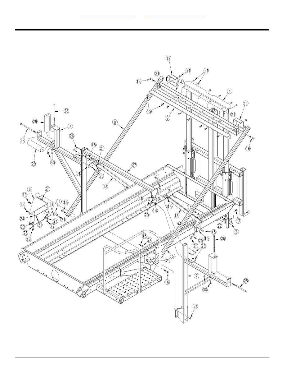 Boom supports (s/n a1053f-) (s/n a1002g-) | Great Plains TSF1260 Parts Manual User Manual | Page 18 / 216