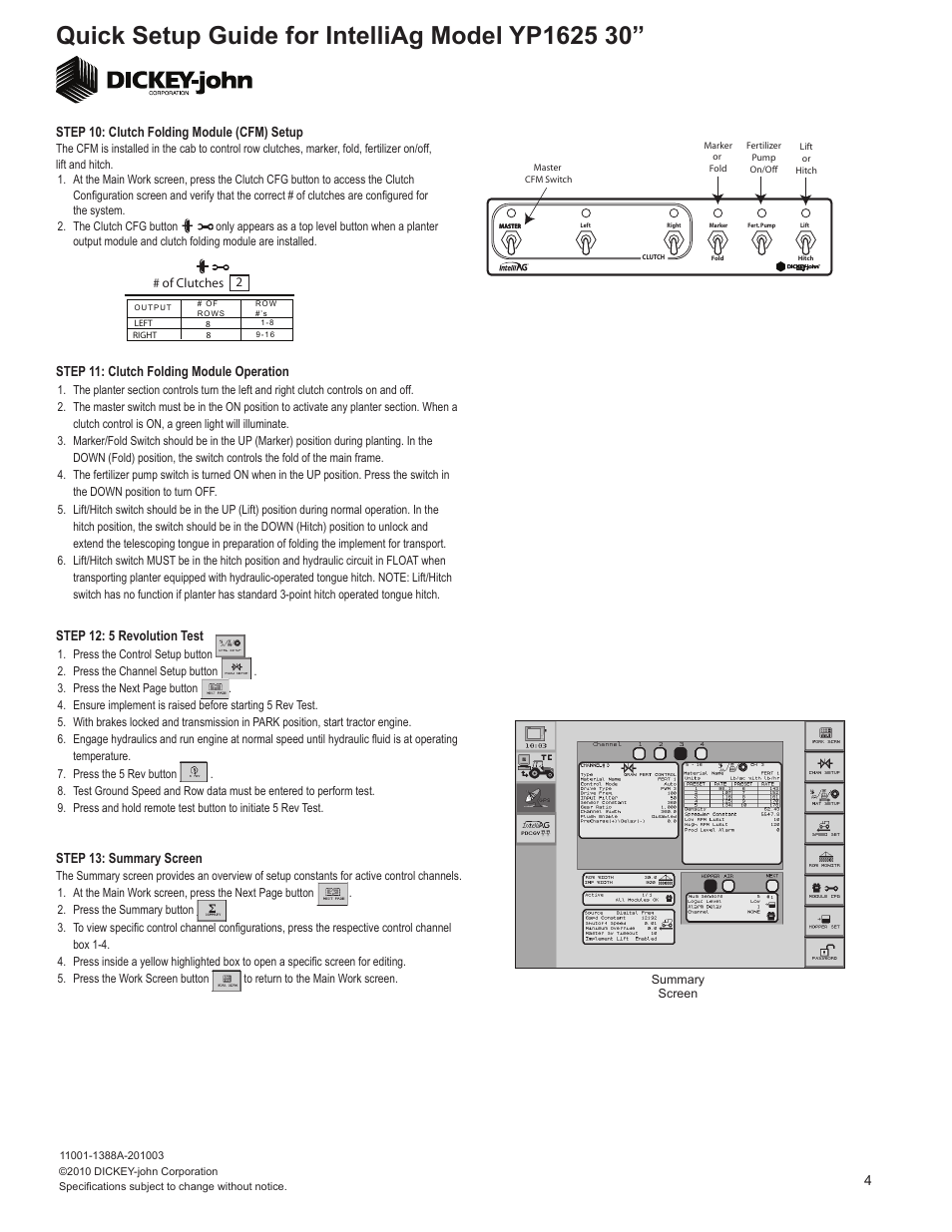 Great Plains YP1625-1630 16 Row 30 Inch Quick Start User Manual | Page 4 / 5