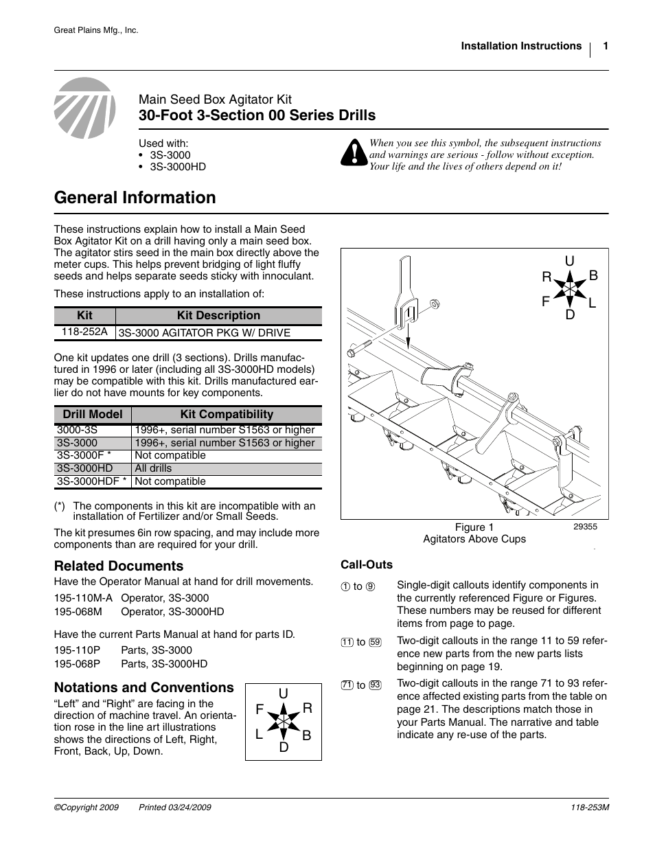 Great Plains 3S-3000HD Assembly Instructions User Manual | 22 pages