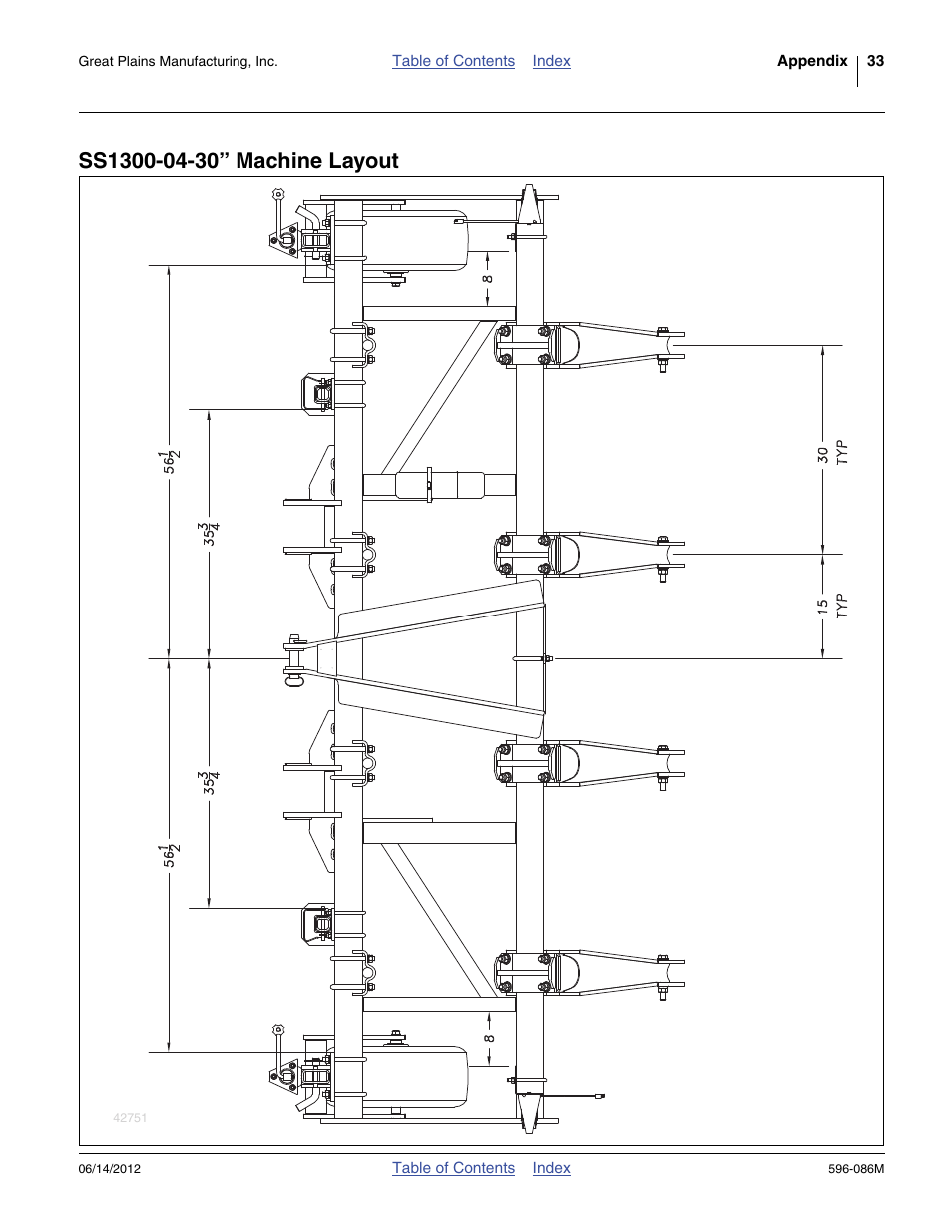 Ss1300-04-30” machine layout | Great Plains SS1700 Operator Manual User Manual | Page 37 / 60