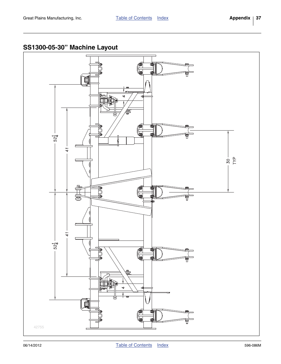 Ss1300-05-30” machine layout | Great Plains SS1700 Operator Manual User Manual | Page 41 / 60