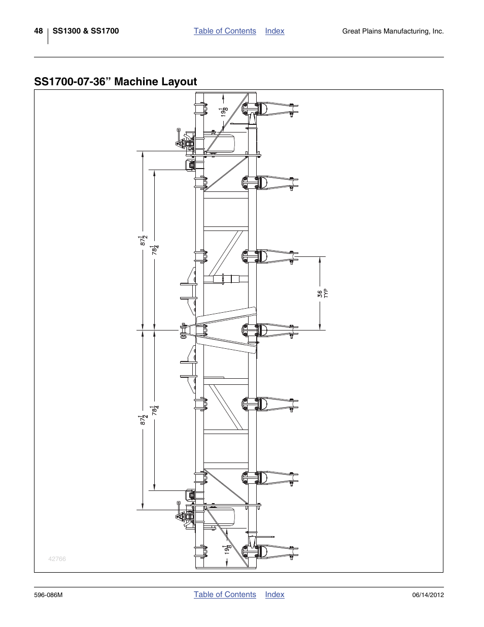 Ss1700-07-36” machine layout | Great Plains SS1700 Operator Manual User Manual | Page 52 / 60
