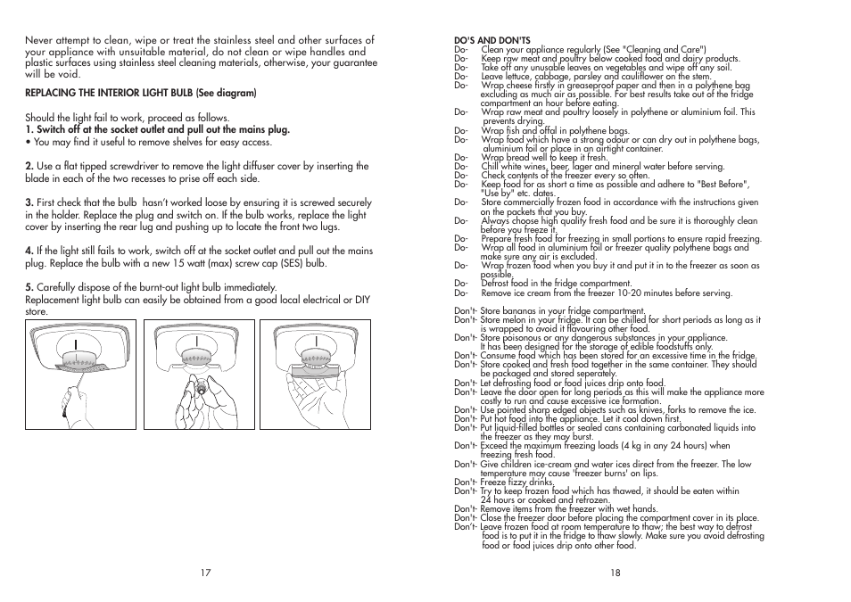 Beko FROST FREE COMBI CDA 563 F User Manual | Page 10 / 12