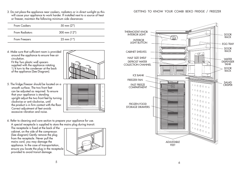 Beko FROST FREE COMBI CDA 563 F User Manual | Page 4 / 12