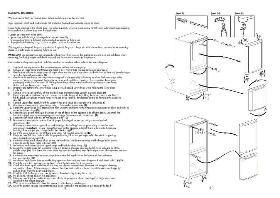 Beko FROST FREE COMBI CDA 563 F User Manual | Page 6 / 12