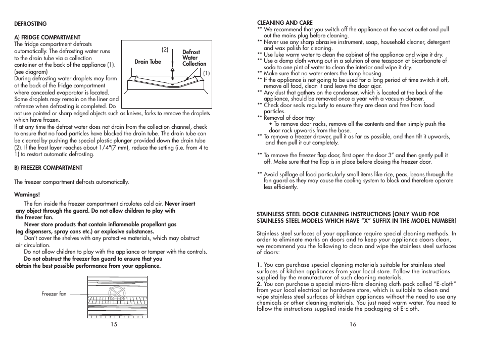 Beko FROST FREE COMBI CDA 563 F User Manual | Page 9 / 12