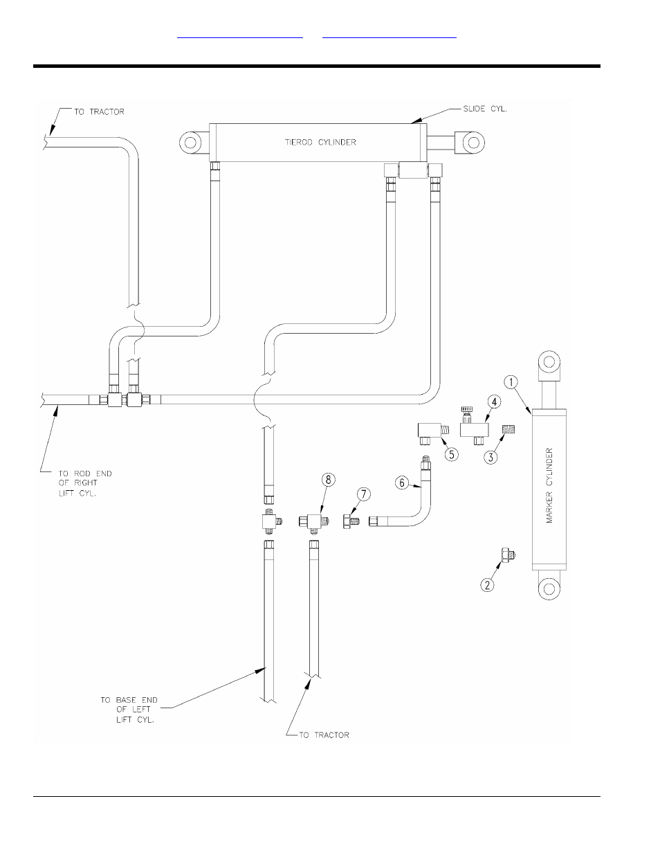 Single marker-single acting hydraulics | Great Plains 2SF30 Parts Manual User Manual | Page 198 / 230