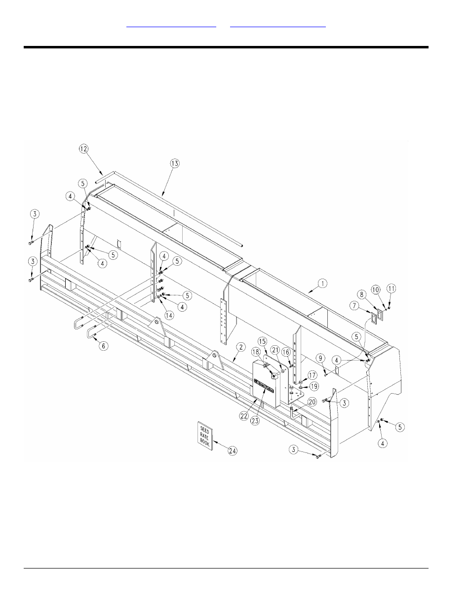 Box assembly, Box to frame, Table of contents part number index box to frame | Great Plains 2SF30 Parts Manual User Manual | Page 22 / 230