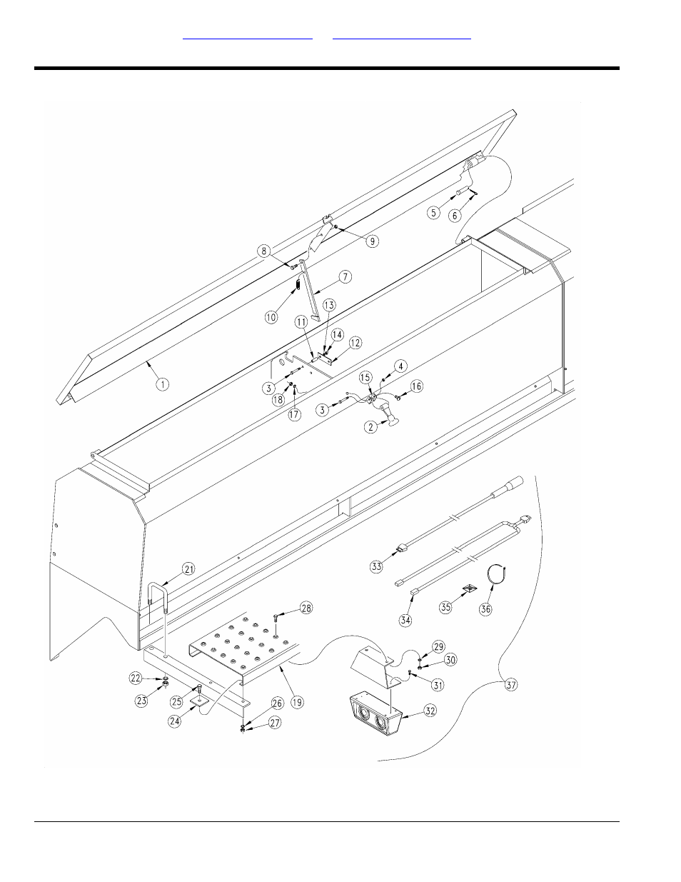 Lid & step, Table of contents part number index lid & step | Great Plains 2SF30 Parts Manual User Manual | Page 24 / 230