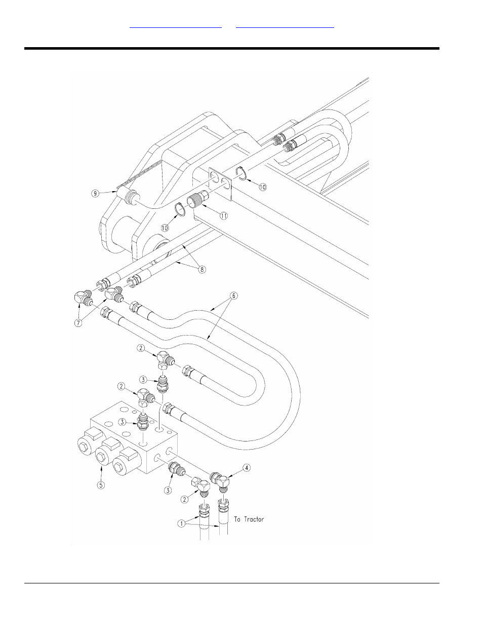 Auxilliary hydraulics with no markers | Great Plains YP2425F-2470 Parts Manual User Manual | Page 164 / 278
