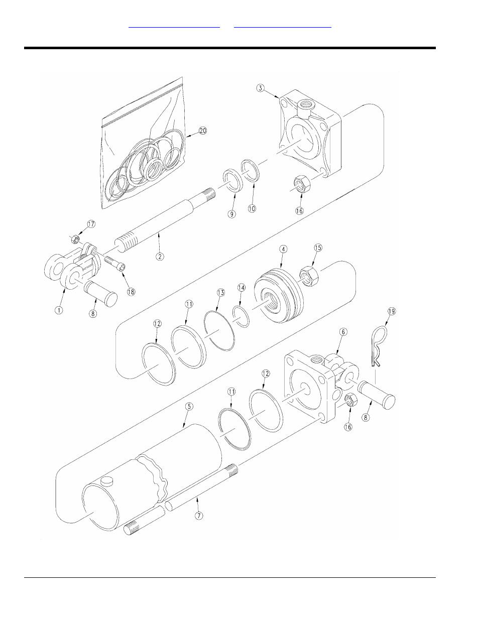 Hydraulic cylinder (810-572c 3.5x30x1.75 rod) | Great Plains YP2425F-2470 Parts Manual User Manual | Page 180 / 278
