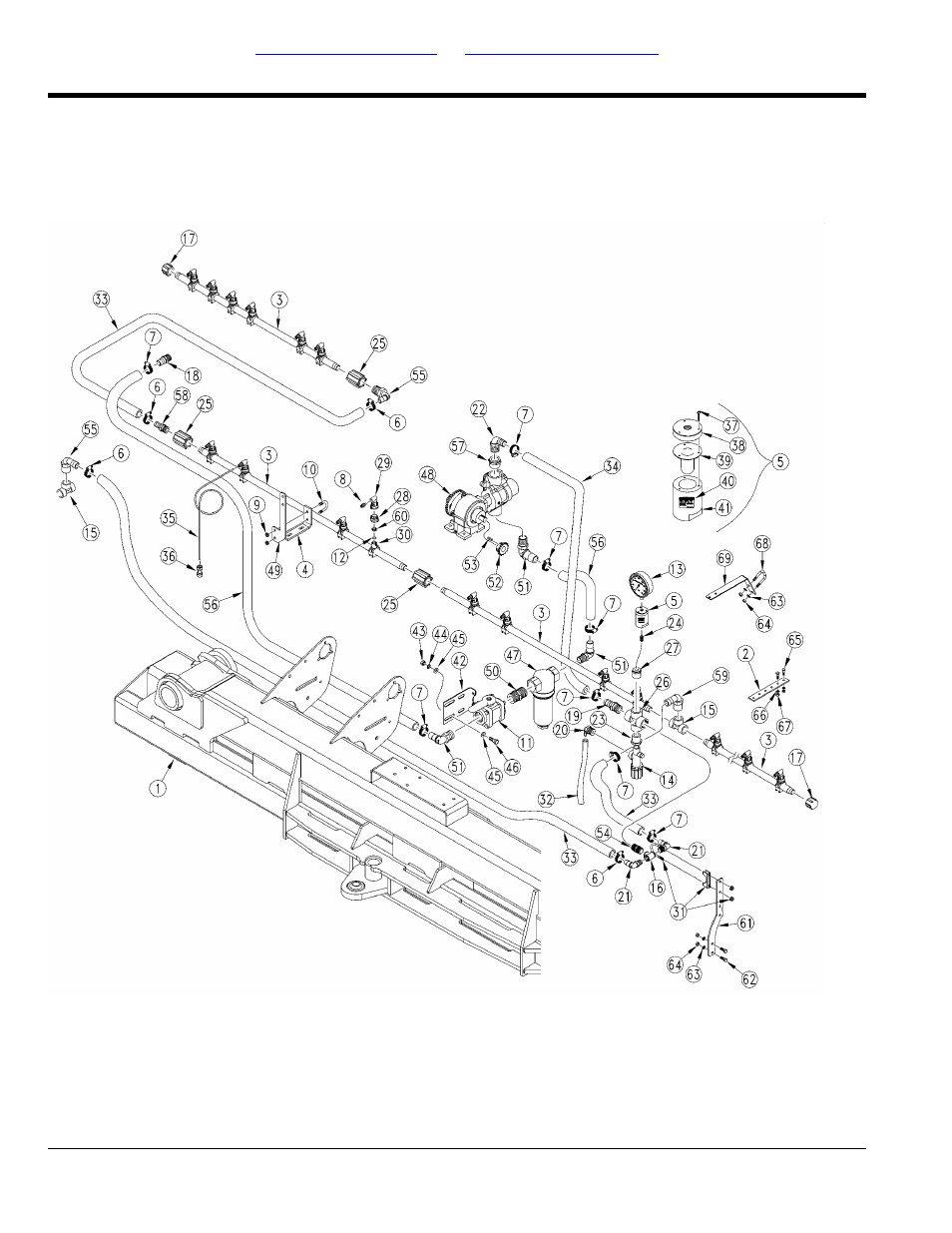 Fertilizer plumbing (s/n a1034q+) | Great Plains YP2425F-2470 Parts Manual User Manual | Page 224 / 278